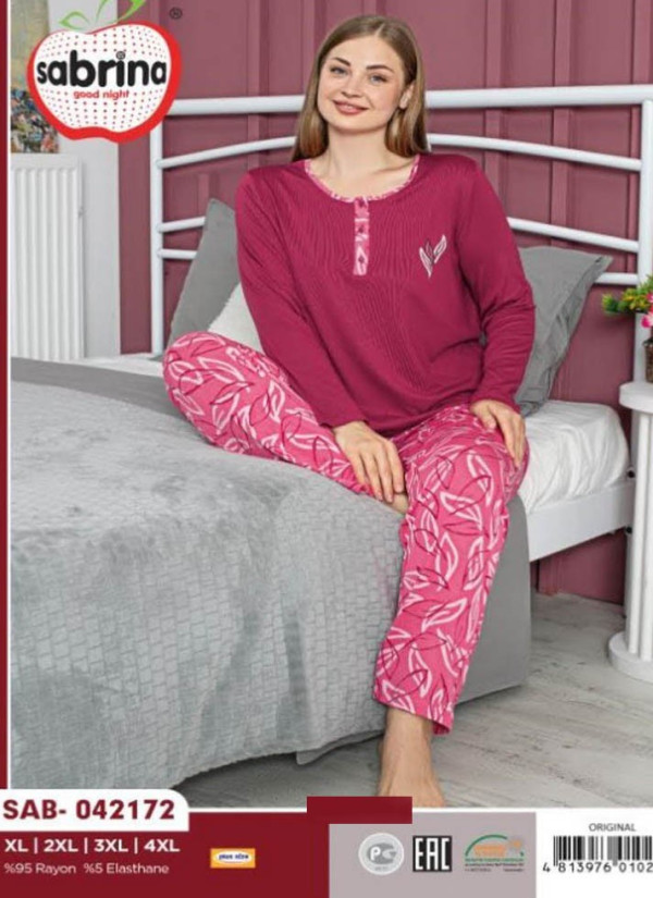 SAB.O42172_ORI Pants Homewear Set (XL+2XL+3XL+4XL) — Istanbul wholesale supplier