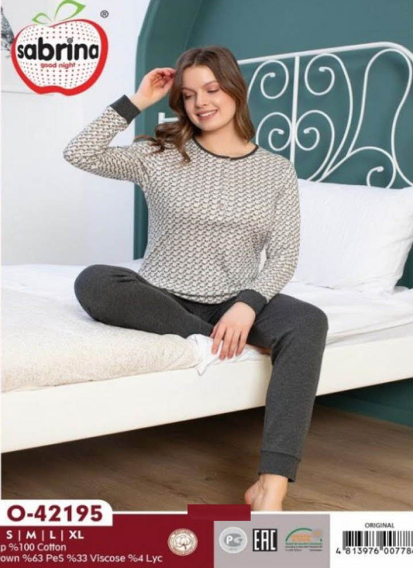 SAB.O42195_ORI Pants Homewear Set (S+M+L+XL) — Turkish factory wholesale