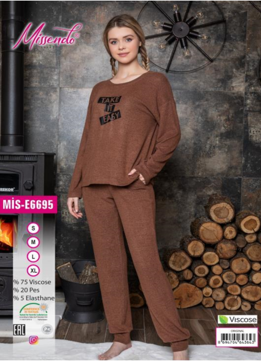 Комплект с Брюками (S+M+L+XL) Missendo MİS-E6695_ORI — фабричная коллекция оптом