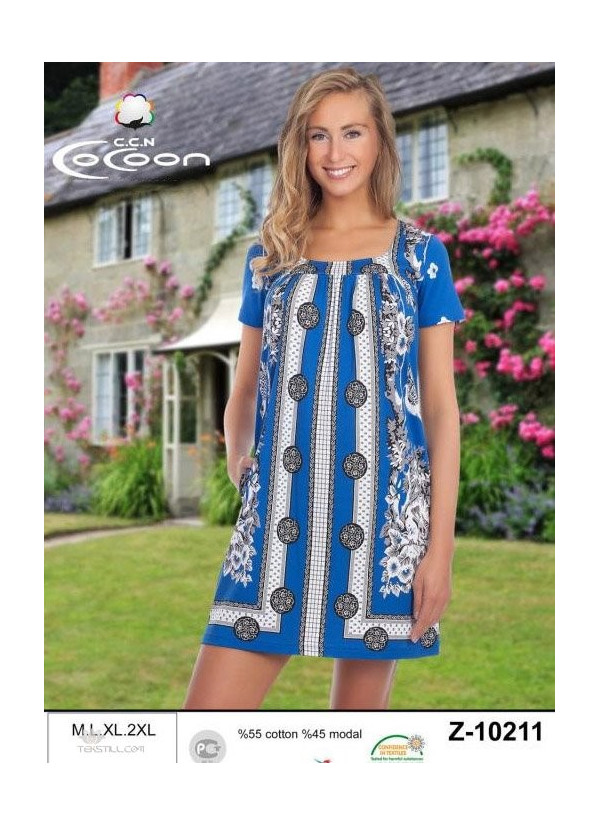 CCNZ10211_SAX Tunic (M+L+XL+2XL) — Turkish factory wholesale