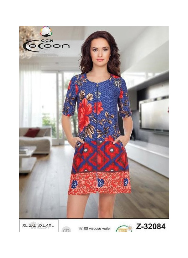 CCNZ32084_SAX Women's Robe (XL+2XL+3XL+4XL) — wholesale for boutiques