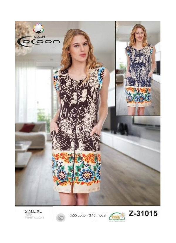 CCNZ31015_KAH Women's Robe (S+M+L+XL) — Turkey wholesale collection