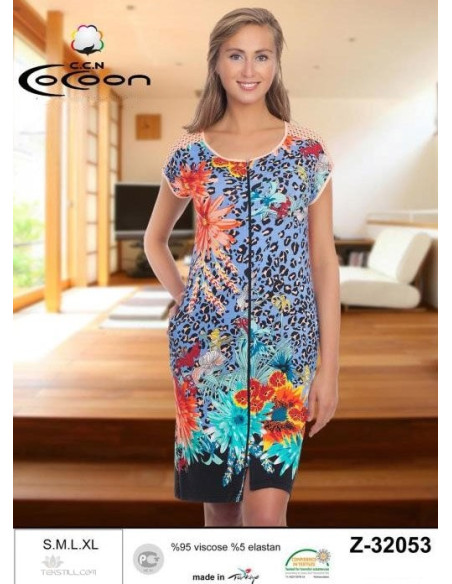 CCNZ32053_OJN Women's Robe (S+M+L+XL) — Turkish textile wholesale