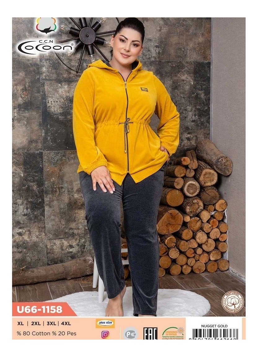 Комплект с брюками (XL+2XL+3XL+4XL) COCOON CCNU66-1158_NUG — прямые поставки из Турции