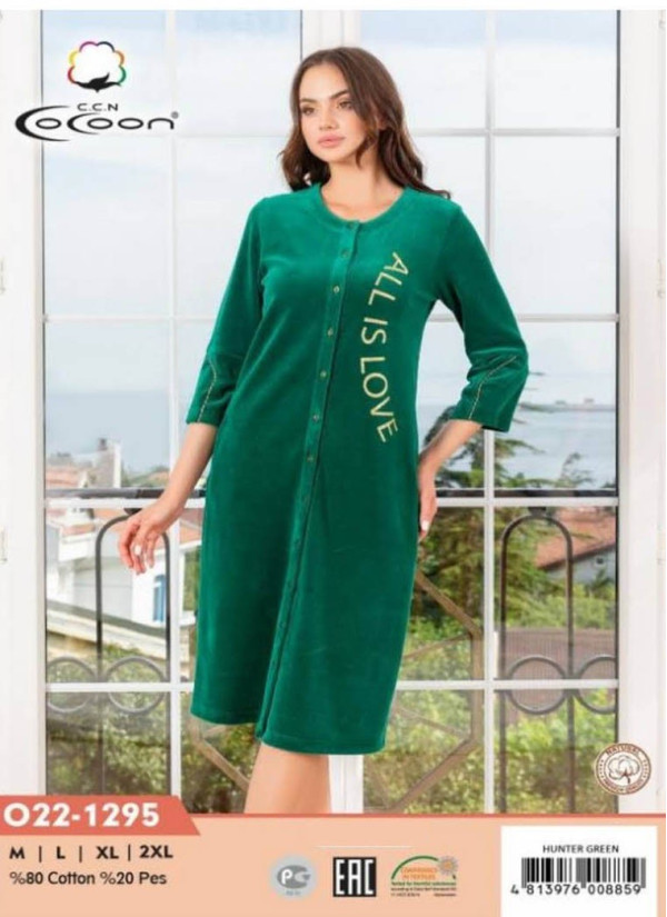 CCNO22-1295_HGR Women's Robe (M+L+XL+2XL) — Turkey wholesale collection