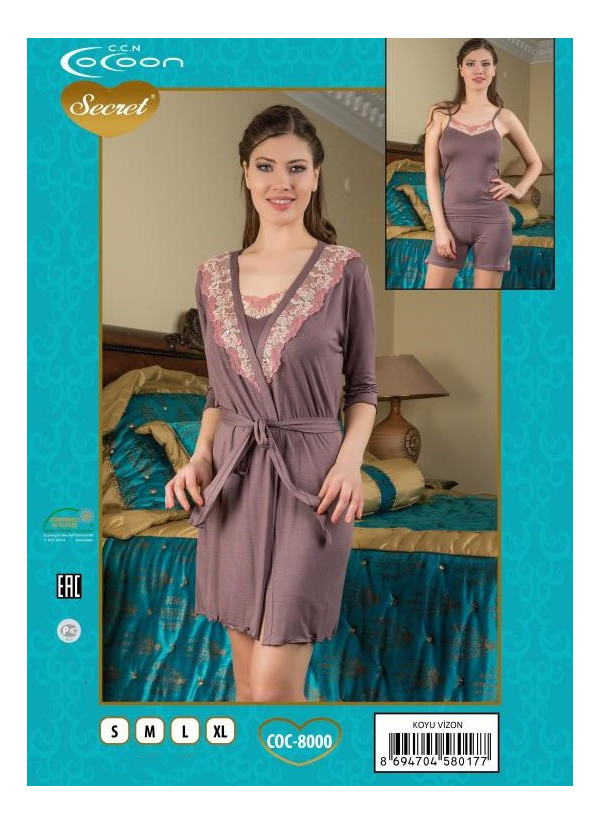 COC-8000_KVS Robe Set (S+M+L+XL) — wholesale from Turkey