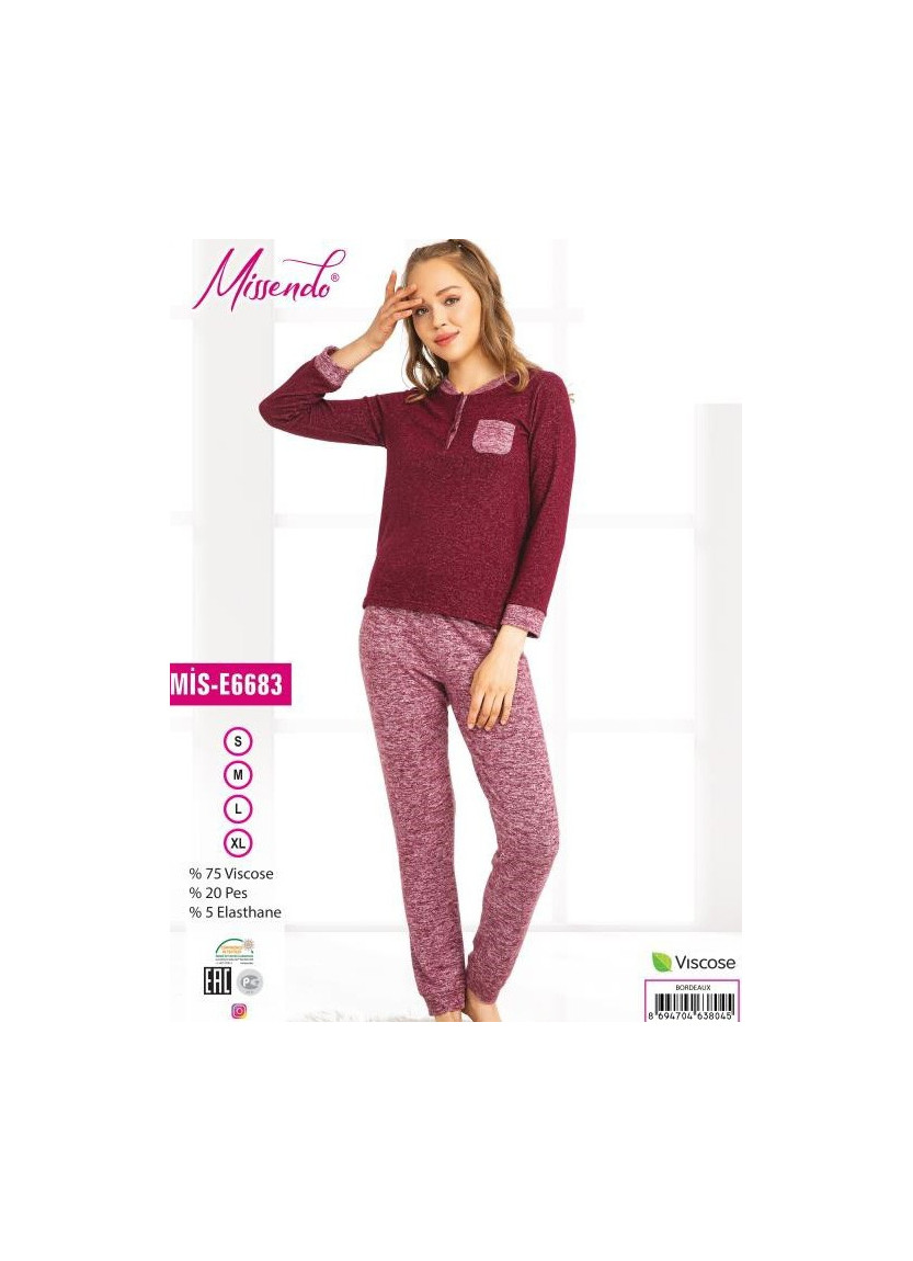 MİS-E6683_BOX Pants Homewear Set (S+M+L+XL) — Turkish textile wholesale
