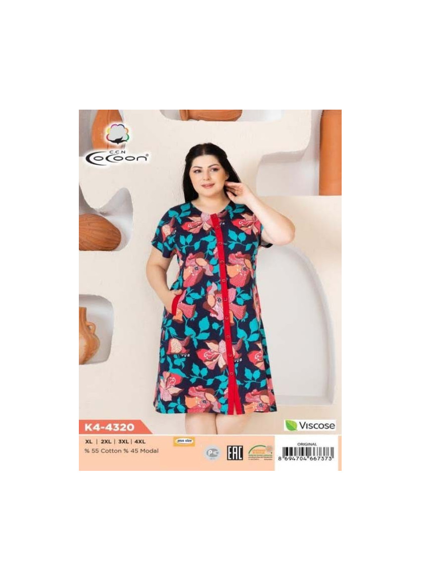 CCNK4-4320_ORI Women's Robe (XL+XXL+3XL+4XL) — Istanbul wholesale supplier