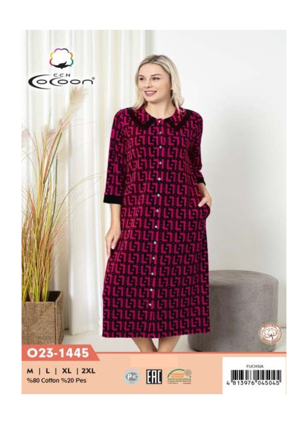 CCNO23-1445_FUS Velour Women's Robe (M+L+XL+2XL) — wholesale for boutiques