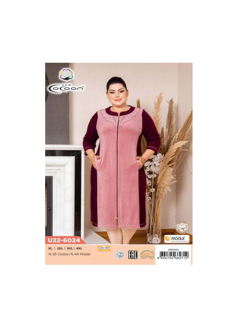 CCNU22-6024_ORI Women's Robe (XL+XXL+3XL+4XL) — Istanbul wholesale supplier