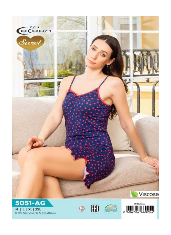 COC.5051.AG_ORI Nightdress (M+L+XL+XXL) — Turkey wholesale collection