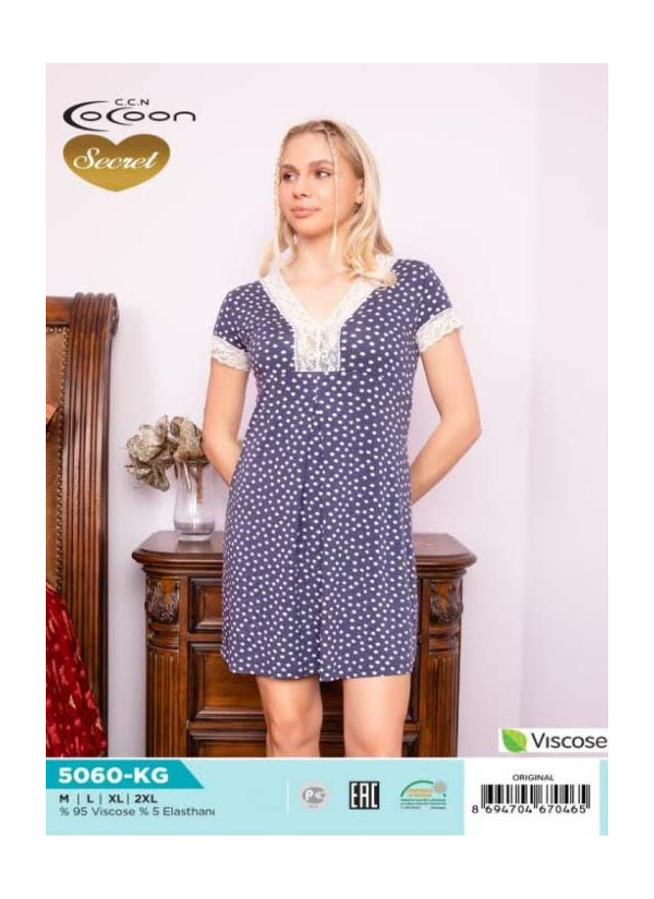 COC.5060.KG_ORI Nightdress (M+L+XL+XXL) — Istanbul wholesale supplier