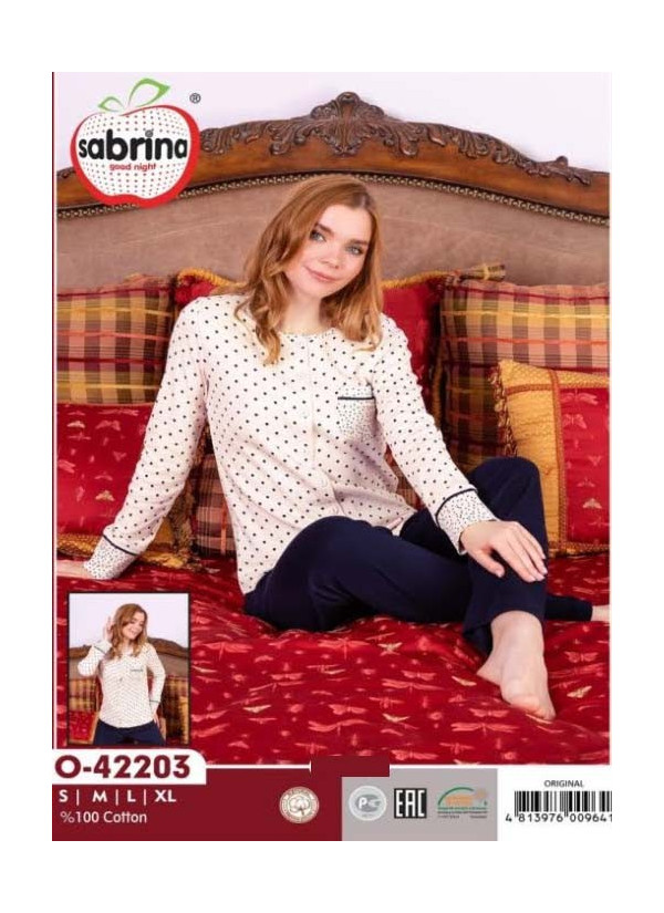 SAB.O42203_ORI Pants Homewear Set (S+M+L+XL) — direct Turkish factory supply