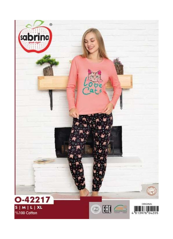 SAB.O42217_ORI Pants Homewear Set (S+M+L+XL) — wholesale from Turkey