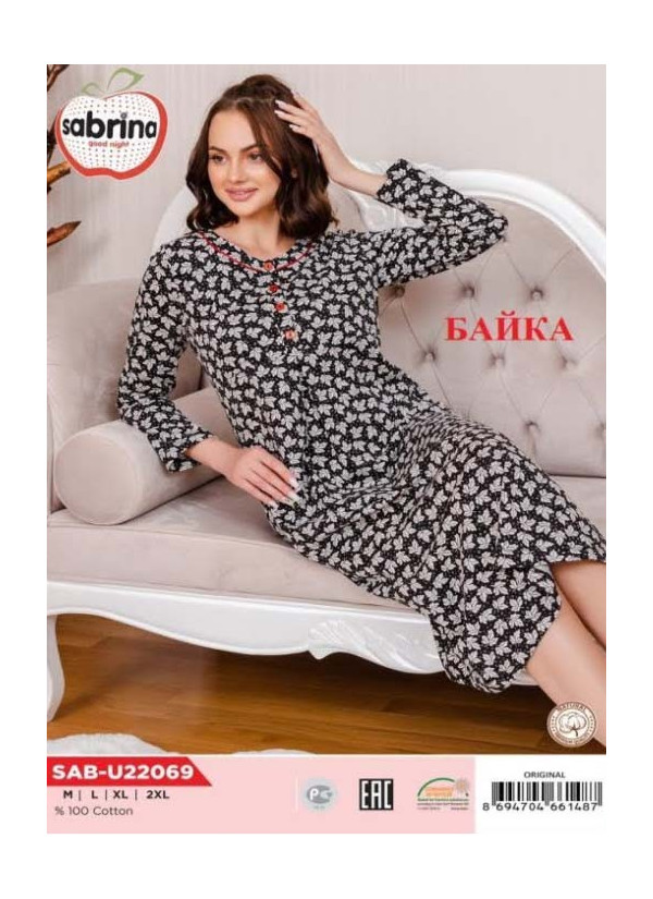 SAB.U22069_ORI Nightdress (M+L+XL+XXL) — direct Turkish factory supply