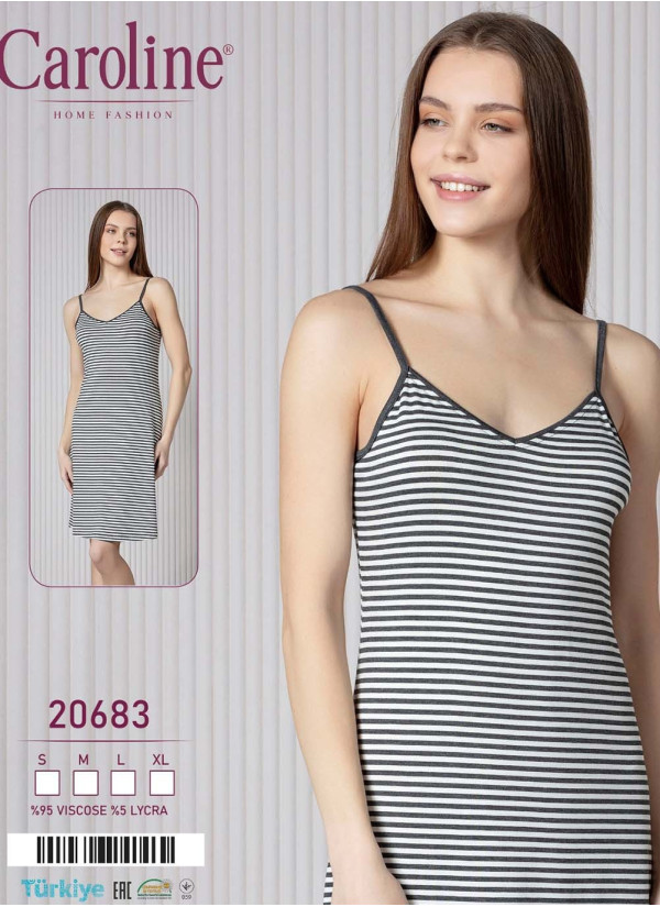 Caroline 20683 Nightdress (S+M+L+XL) — wholesale from Turkey