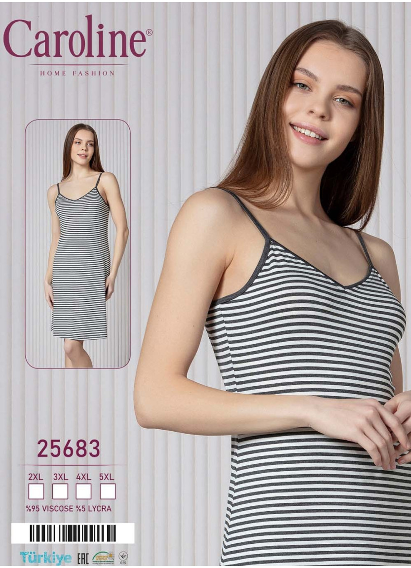 Ночная Сорочка (2XL+3XL+4XL+5XL) Caroline Caroline 25683 — оптом для магазинов и бутиков