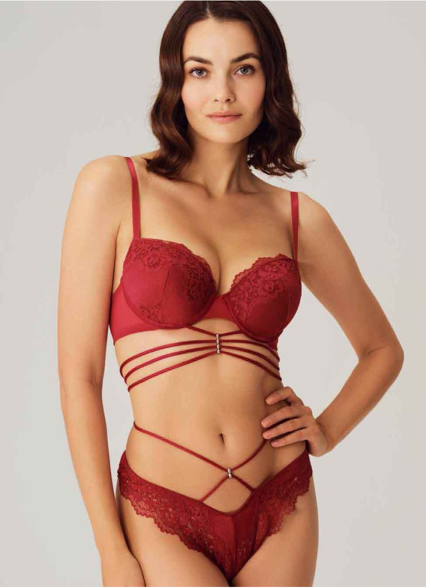 Anil 4826 RED Bra and Briefs Set — factory-direct from Turkey