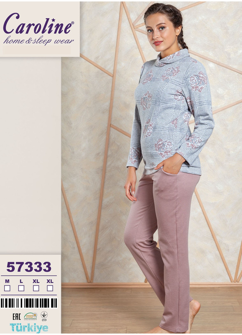 Caroline 57333 Women's Pajama Set (M+L+XL+XL) — factory-direct from Turkey