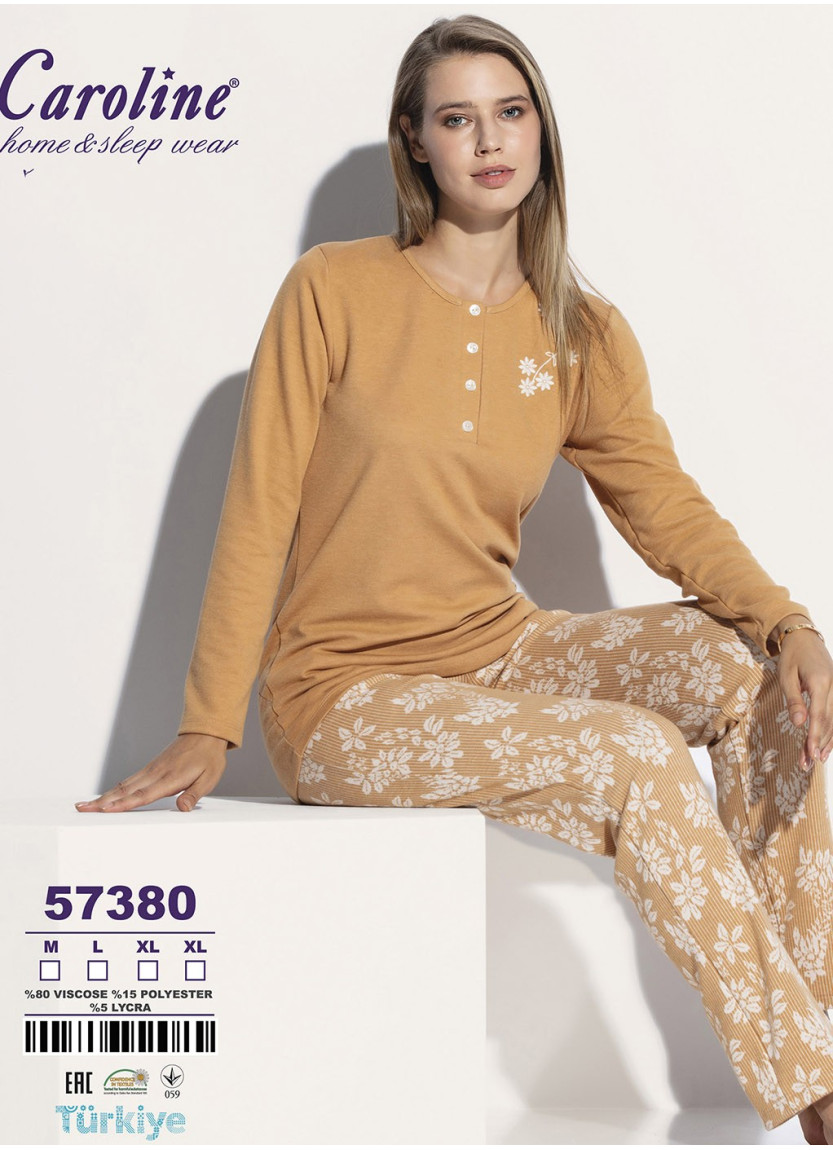 Пижама Комплект с Брюками 2-КА (M+L+XL+XL) Caroline Caroline 57380 — оптом для магазинов и бутиков