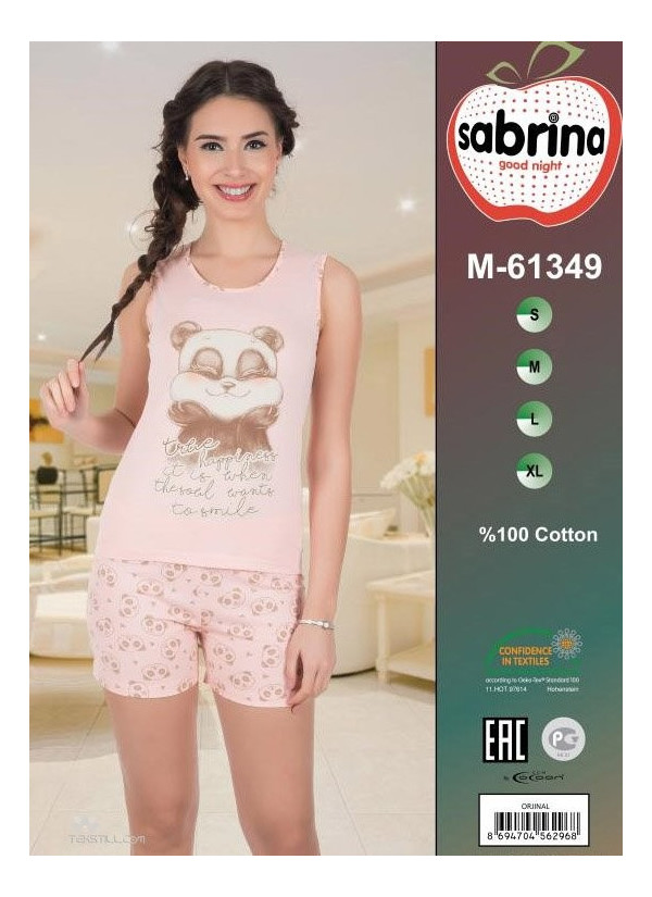 SAB.M61349 STK Shorts Homewear Set (S+M+L+XL) — Turkish textile wholesale