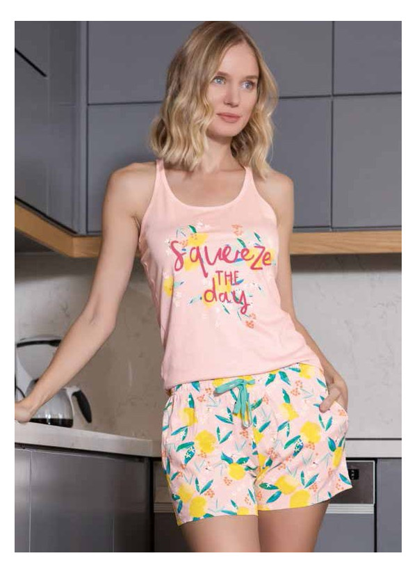 Monamise 20045 STK Modal Shorts Homewear Set (S+M+L+XL) — wholesale for boutiques