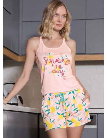 Monamise 20045 STK Modal Shorts Homewear Set (S+M+L+XL) — wholesale for boutiques