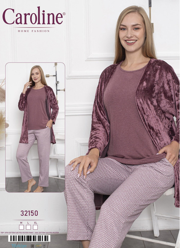 Caroline 32150 Women's Pajama Set (M+L+XL) — Turkish textile wholesale
