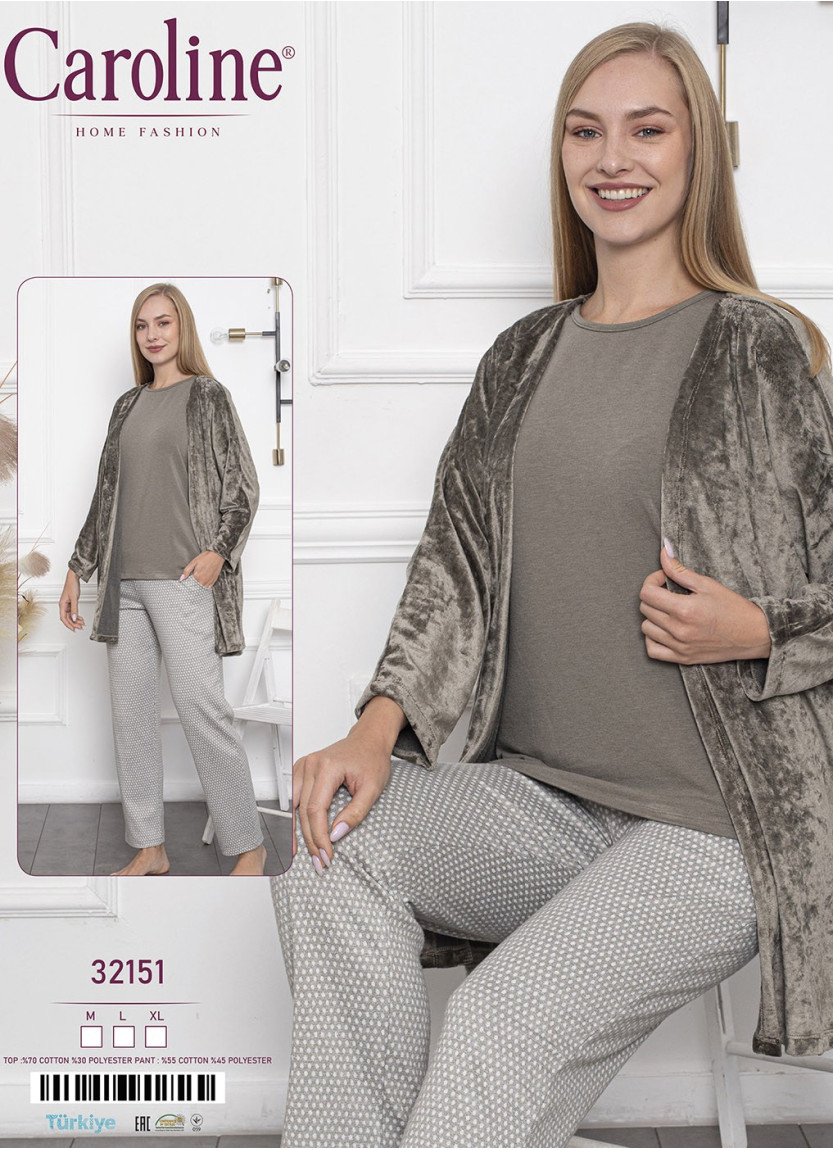 Caroline 32151 Women's Pajama Set (M+L+XL) — direct Turkish factory supply