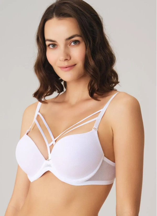 Anil 3749 WHITE Bra — Turkish factory wholesale