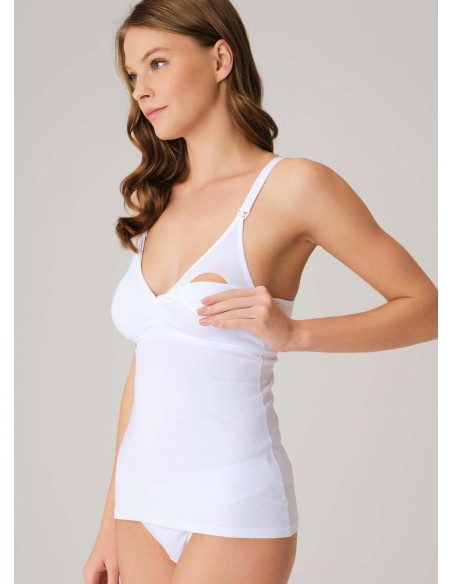 Anil 8527 WHITE Tank Top — direct Turkish factory supply