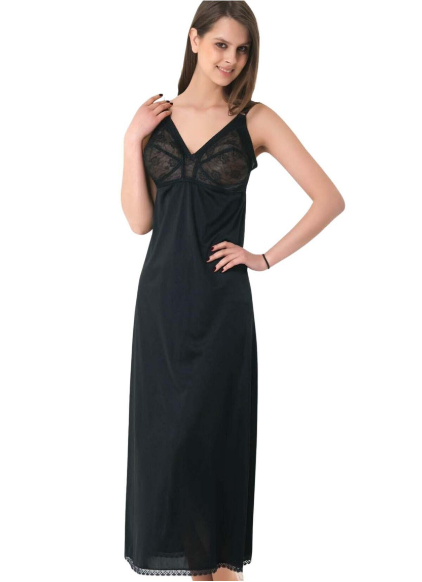 Anil 0605 BLACK Lace Slip or Petticoat — Turkey wholesale collection