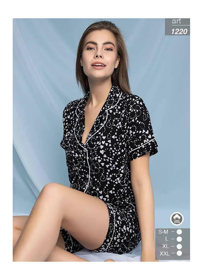 Seamlife 1220 Cotton Shorts Homewear Set (SM+L+XL+XXL) — Istanbul wholesale supplier