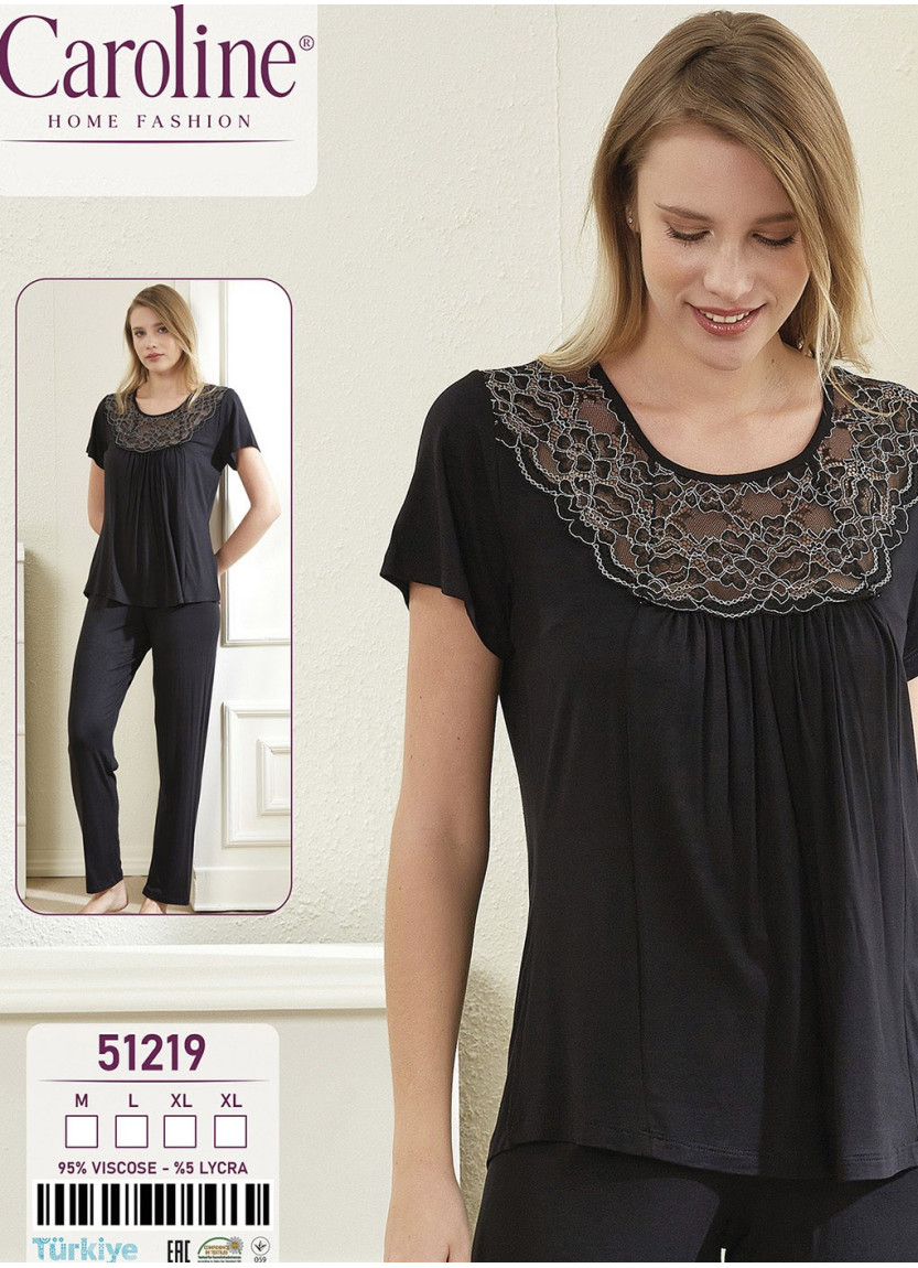 Пижама Комплект с Брюками 2-КА (M+L+XL+XL) Caroline Caroline 51219 — купить оптом из Турции