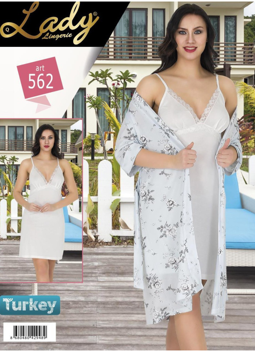 Lady 562 Robe Set (One Size) — Turkish textile wholesale