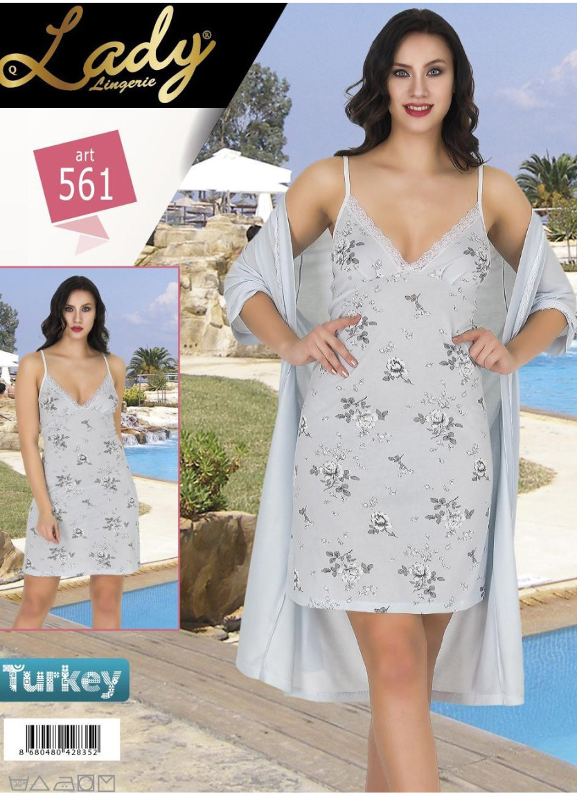 Lady 561 Robe Set (One Size) — direct Turkish factory supply