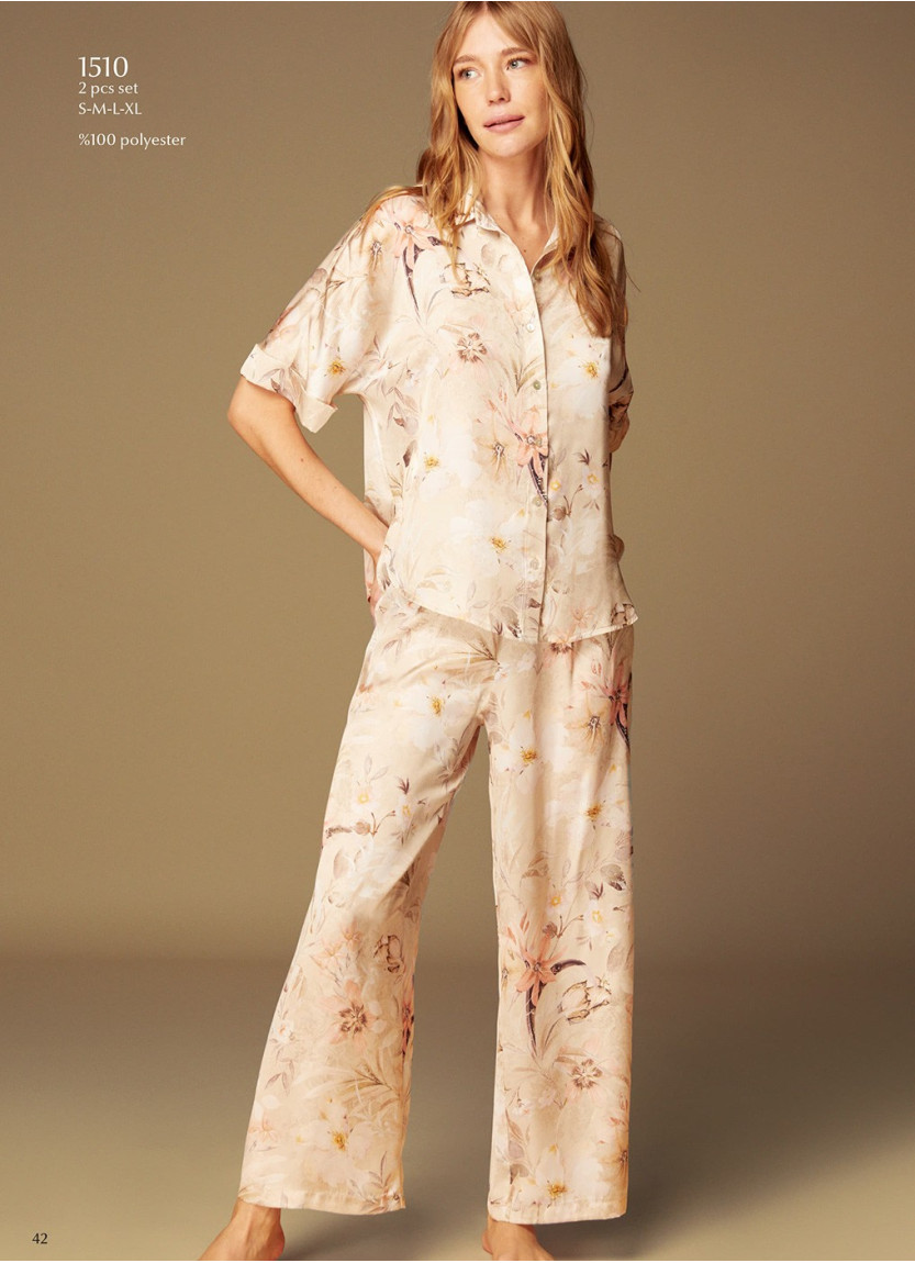 Bonjour Madame 1510 Pants Homewear Set — Turkish factory wholesale
