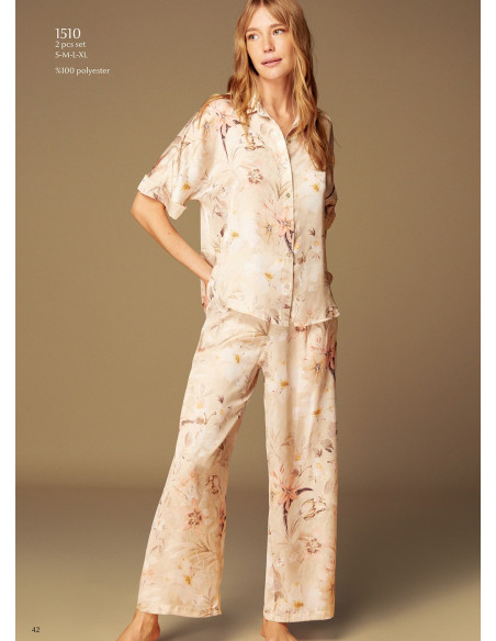 Bonjour Madame 1510 Pants Homewear Set — Turkish factory wholesale