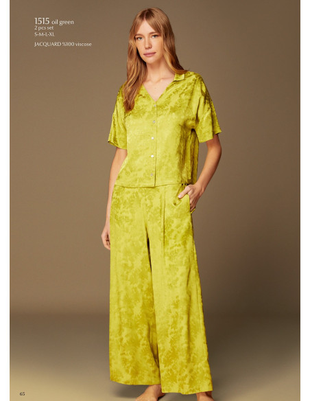Женский комплект с Брюками Bonjour Madame 1515 GREEN — оптом от турецкой фабрики