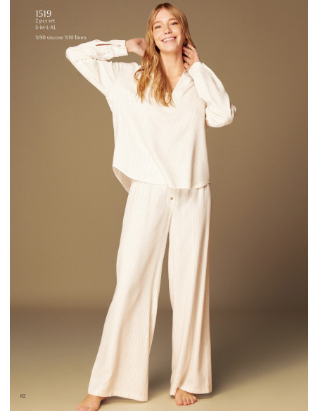 Bonjour Madame 1519 Pants Homewear Set — Turkish factory wholesale