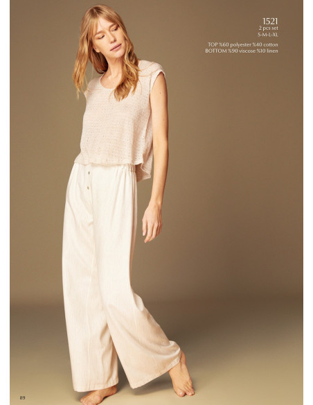 Bonjour Madame 1521 Pants Homewear Set — wholesale from Turkey