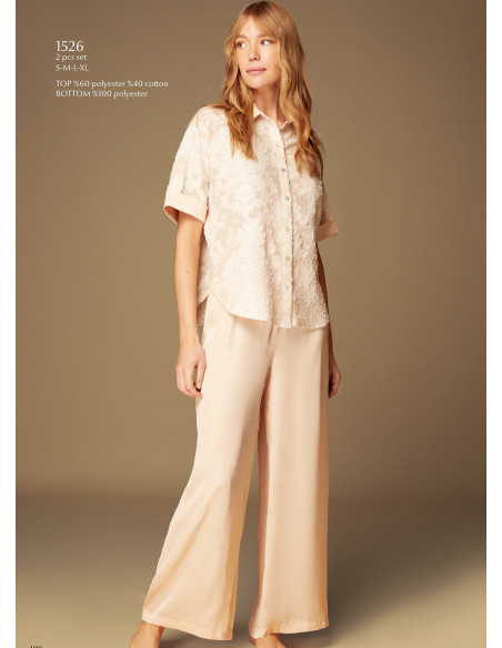 Bonjour Madame 1526 Pants Homewear Set — direct Turkish factory supply