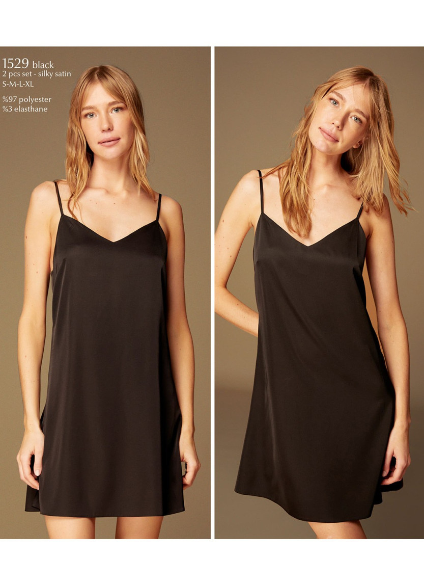 Bonjour Madame 1529 BLACK Women's Robe — Turkish textile wholesale