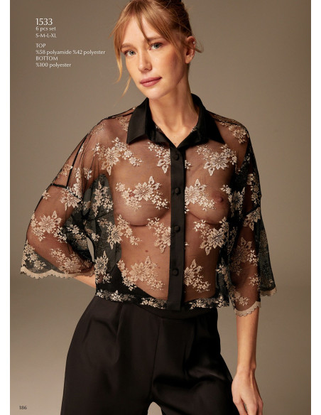 Bonjour Madame 1533 Pants Homewear Set — Turkish textile wholesale