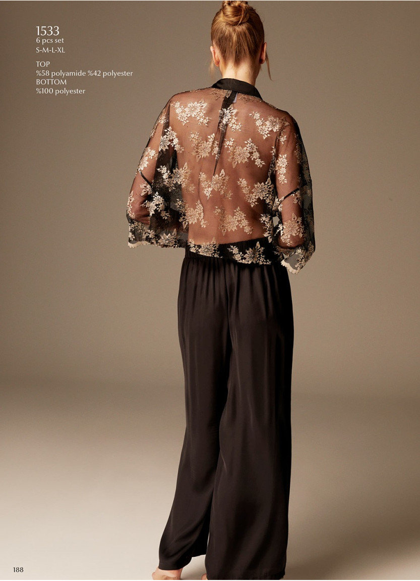 Bonjour Madame 1533 Pants Homewear Set — wholesale from Turkey
