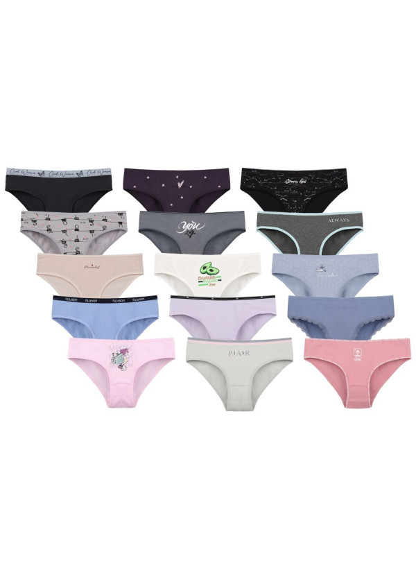 Donella 51F1 Assorted 10-Pack Girls' Briefs — direct Turkish factory supply 2