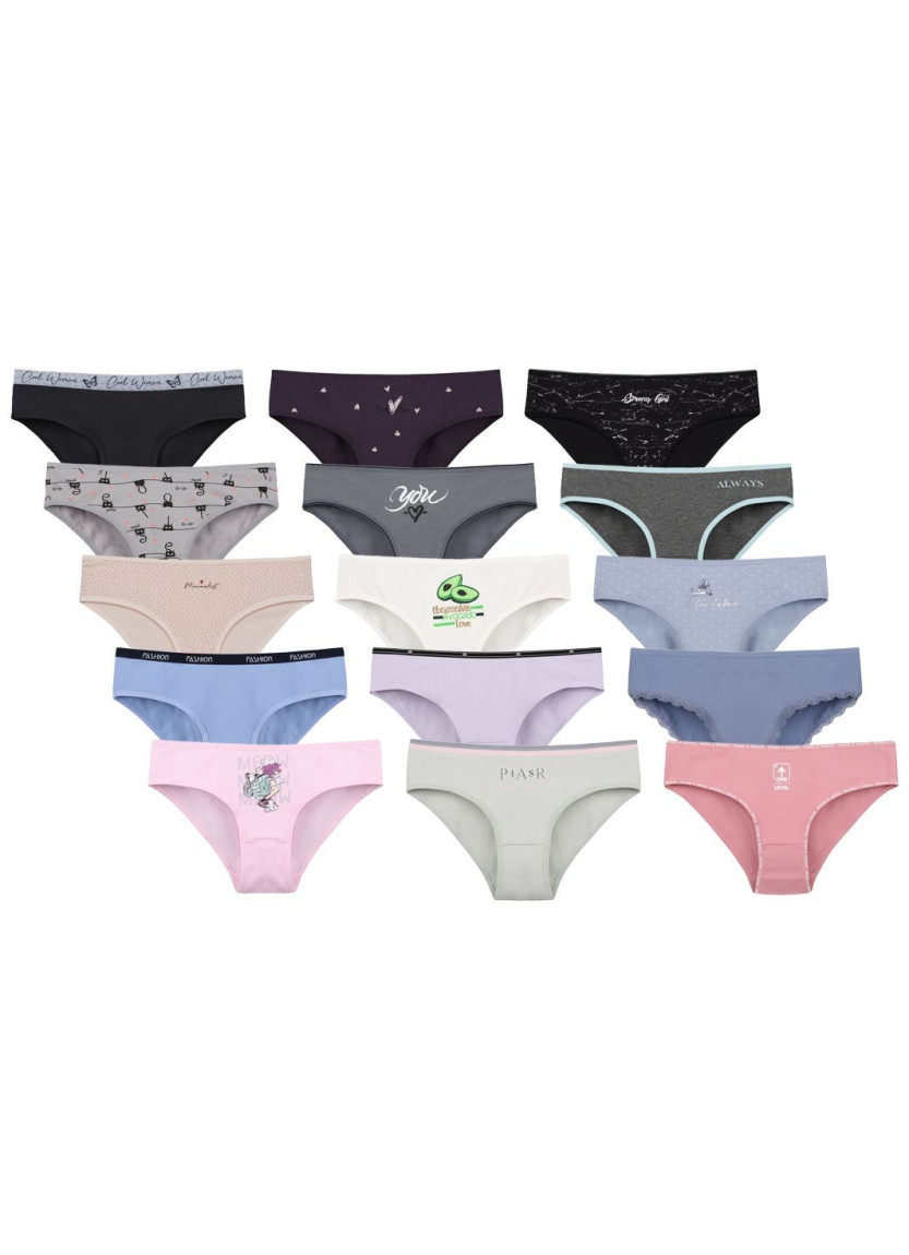 Donella 51F1 Assorted 10-Pack Girls' Briefs — wholesale from Turkey