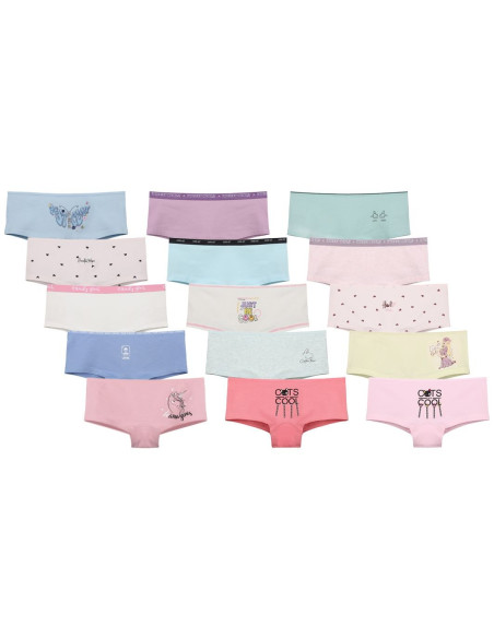 Donella 57F1 Assorted 10-Pack Girls' Briefs — Istanbul wholesale supplier