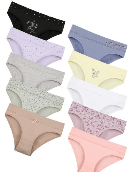 Donella 18F1 Assorted 10-Pack Women's Briefs — factory-direct from Turkey