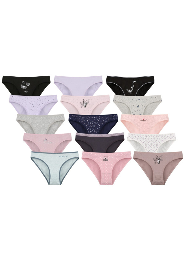 Donella 21F1 Assorted 10-Pack Women's Briefs — wholesale for boutiques 2